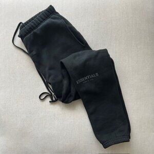 Essentials Fear of God Black Sweatpants - Men's size S